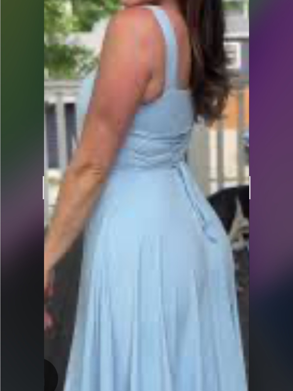 Sky Blue Sleeveless A-Line Women’s Dress